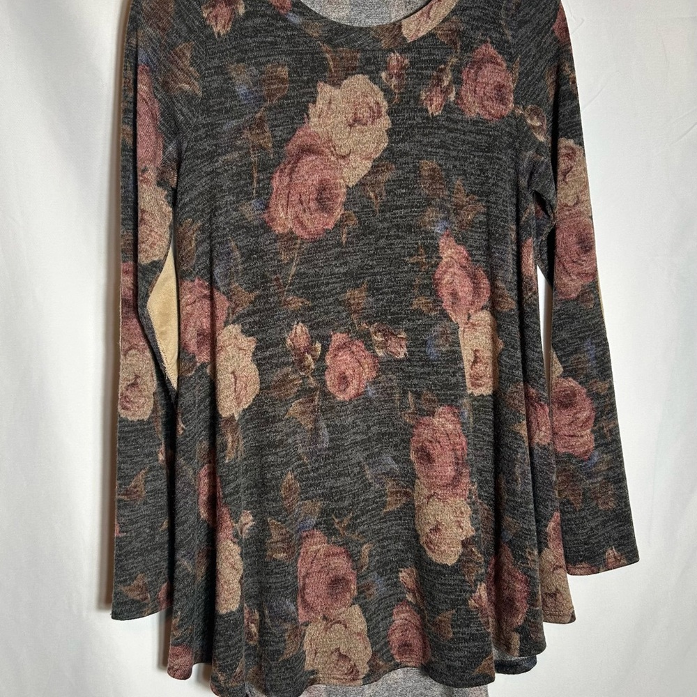Elegant Floral Long Sleeve Top